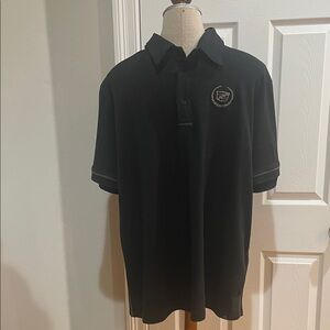 North end sport GM Cadillac Black Polo Shirt organic cotton stretch UPF 40 XL